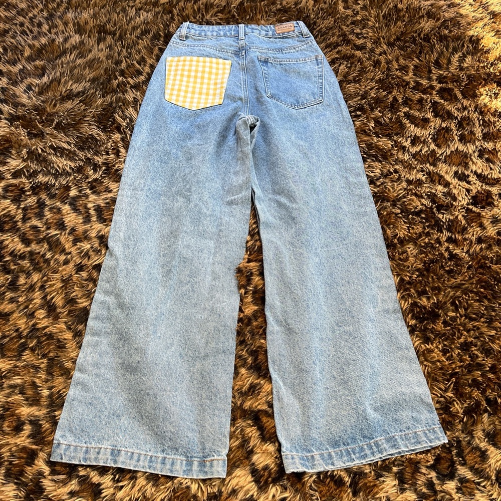 Ghanda Multicolor Patchwork Flare Jeans - image 5